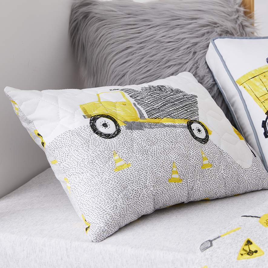 Roadworks Quilted Cot Quilt Cover Set Adairs