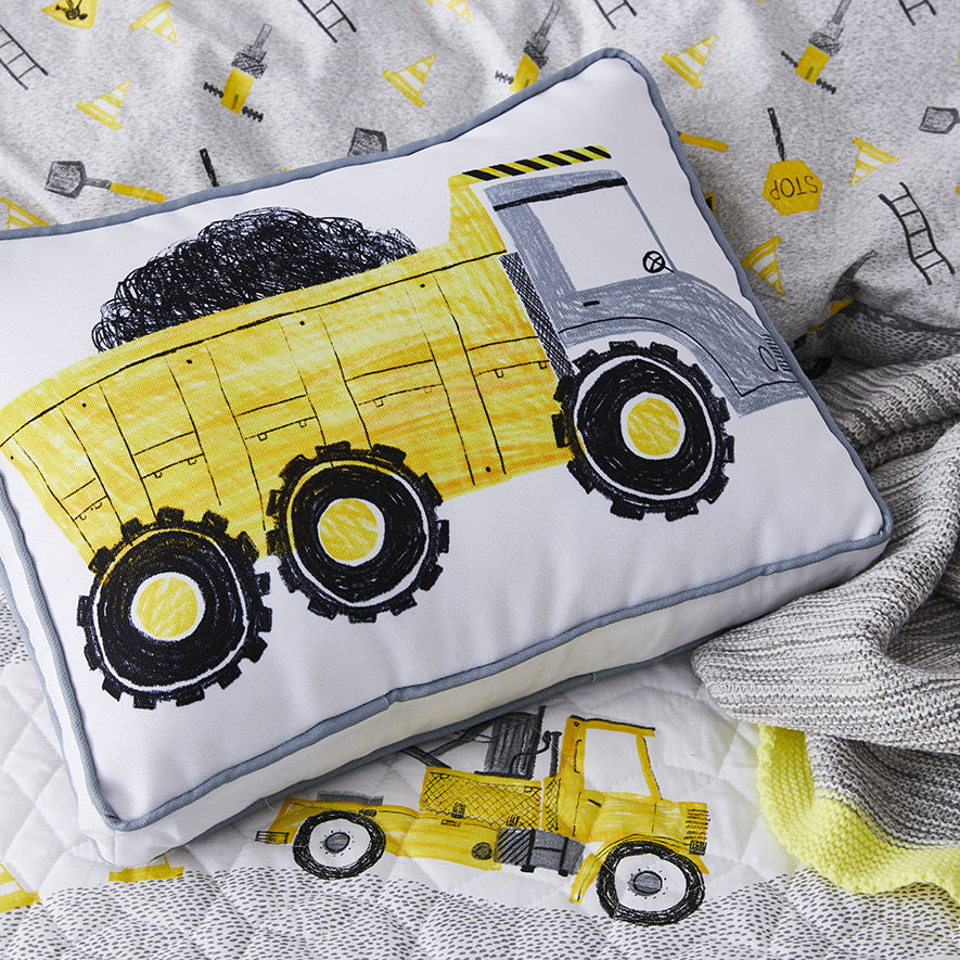 Roadworks Quilted Cot Quilt Cover Set Adairs