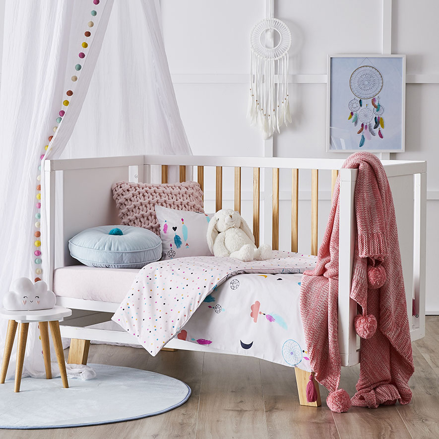 Dream Catcher Cot Quilt Cover Set Adairs