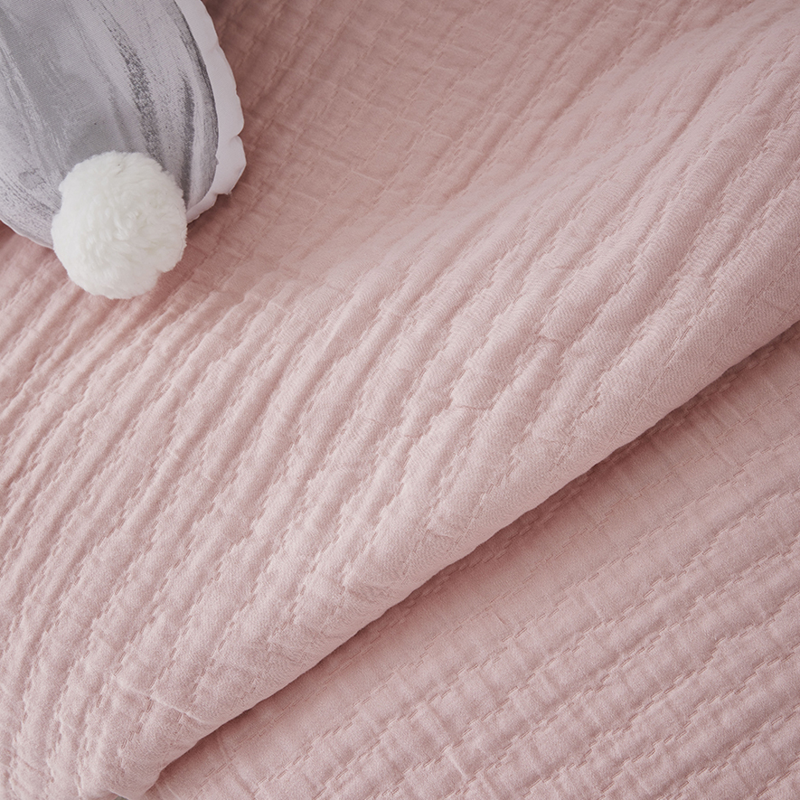Evelyn Matelasse Cot Pink Quilt Cover Set Adairs
