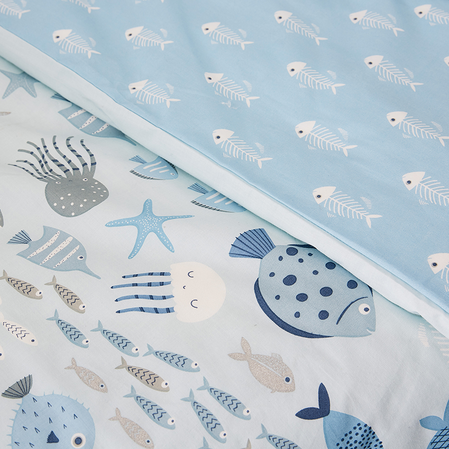 Underwater Cot Quilt Cover Set Adairs