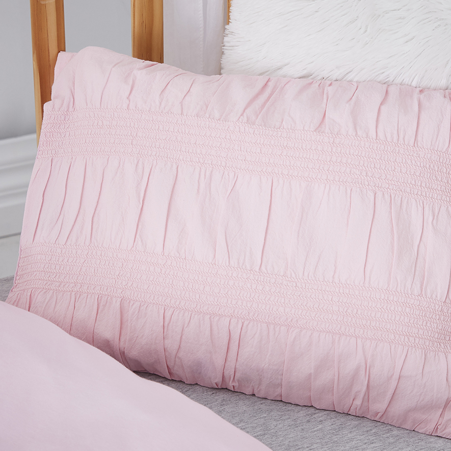 Angelica Cot Quilt Cover Set Pink Adairs
