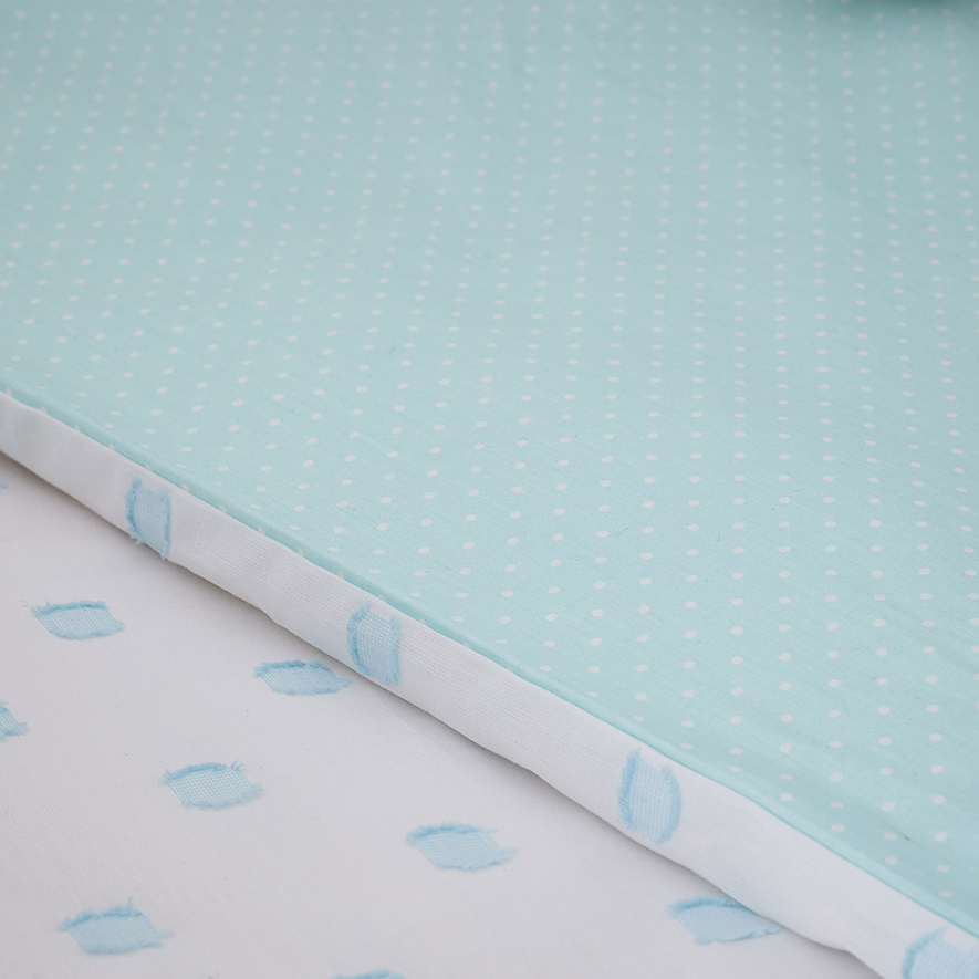 Dahlia Cot Quilt Cover Set Aqua Adairs