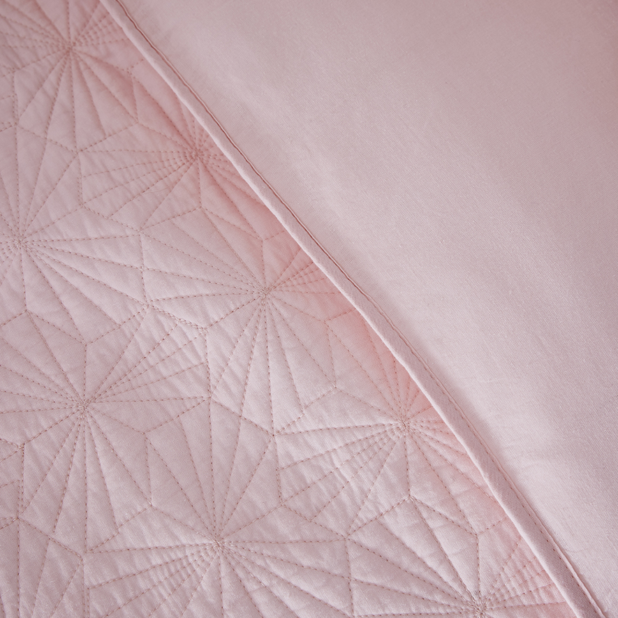 Isabella Cot Quilted Quilt Cover Set Rose Adairs