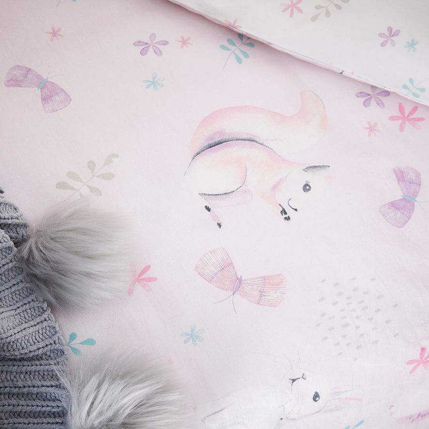 Animal Wonderland Cot Quilt Cover Set Multi Adairs