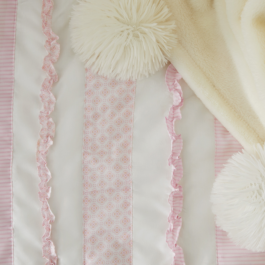 Serendipity Cot Quilt Cover Set in White Adairs