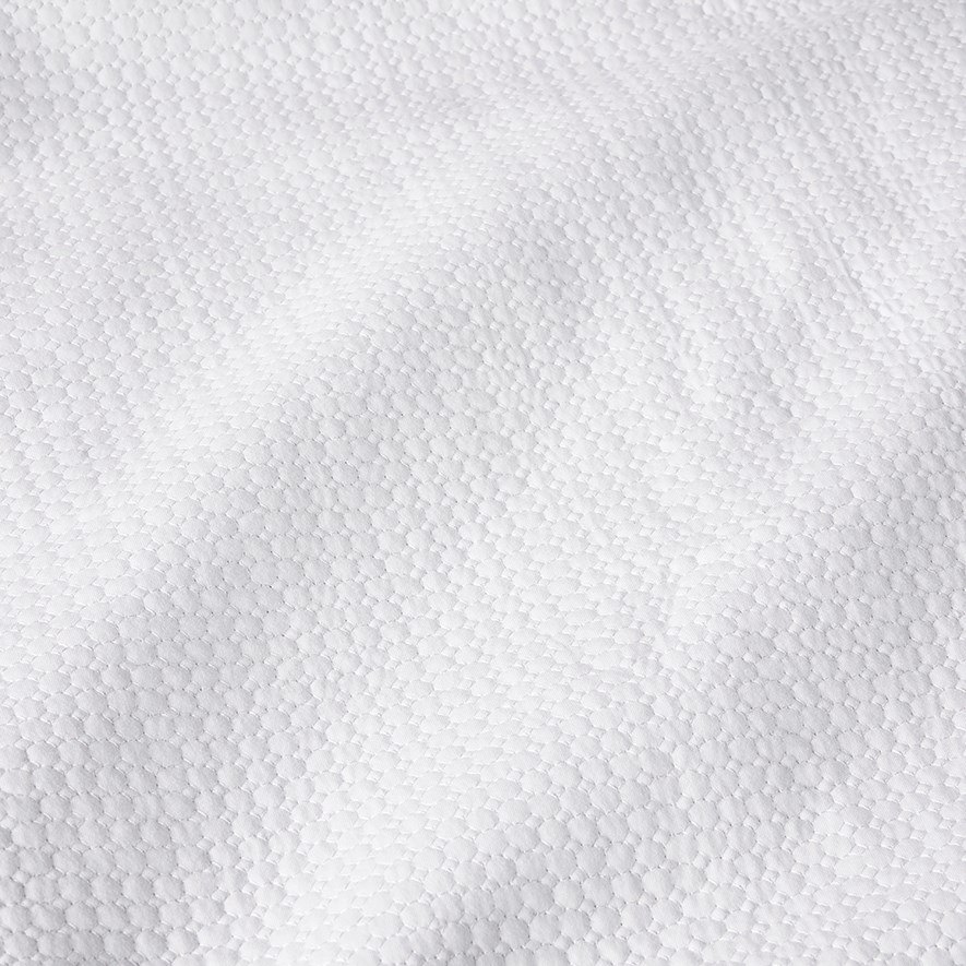 Sunday Quilted Jersey Cot White Quilt Cover Set Adairs