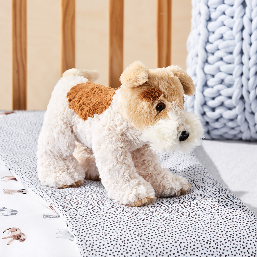 Adairs Kids Woof Woof Cot Quilt Cover Set White Adairs