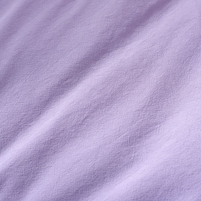 Stonewashed Cotton Lilac Cot Duvet Cover Set