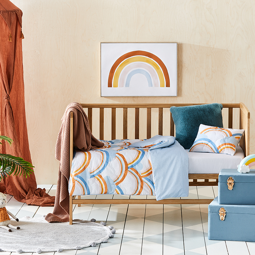 Rainbow Desert Quilted Cot Quilt Cover Set Adairs