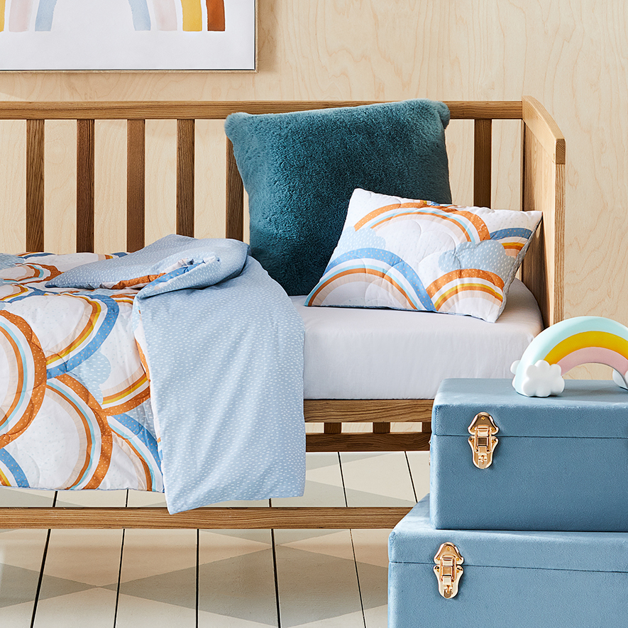 Rainbow Desert Quilted Cot Quilt Cover Set Adairs