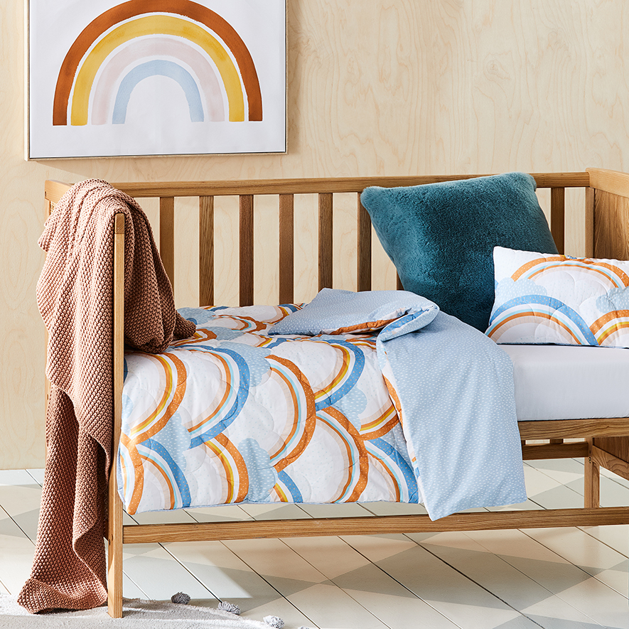 Rainbow Desert Quilted Cot Quilt Cover Set Adairs