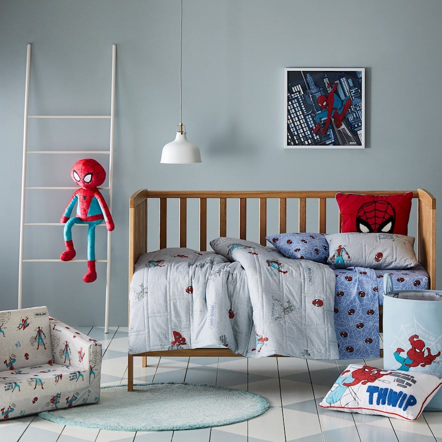 Marvel Spider Man Spider Sense Quilted Cot Quilt Cover Set Adairs