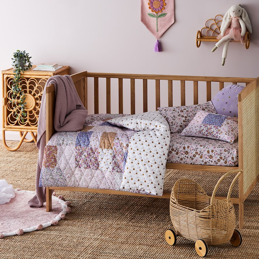 Patchwork cot bedding shop