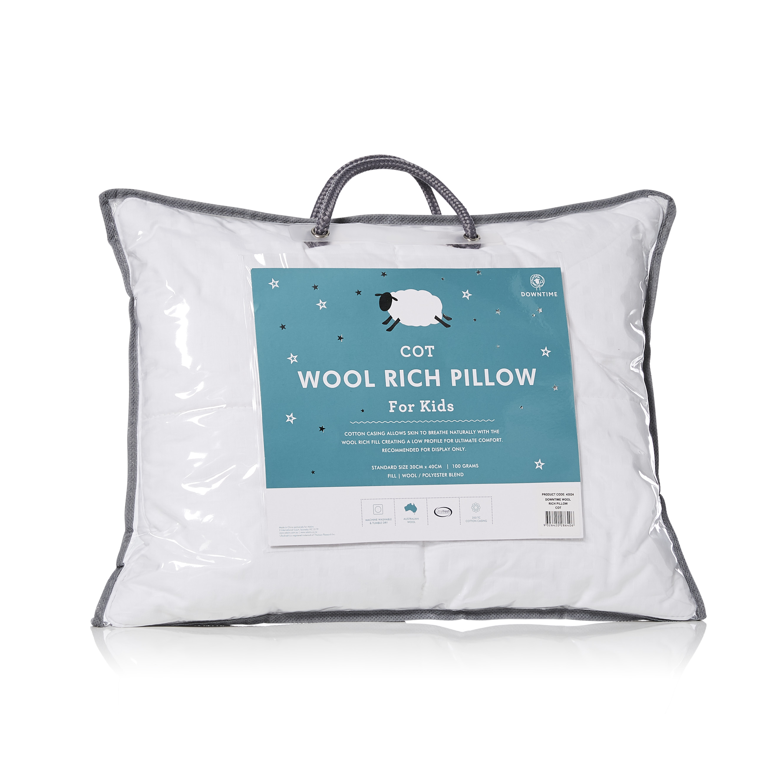 Slumber Wool Rich Cot Pillow Adairs