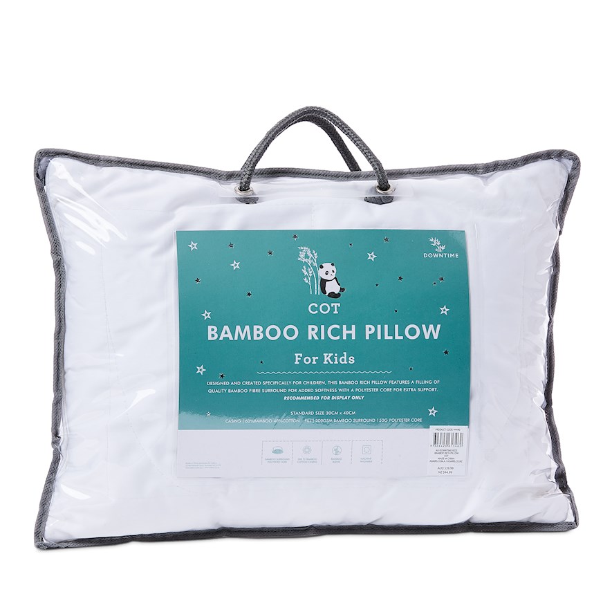 Downtime Bamboo Rich Kids Cot Pillow Adairs