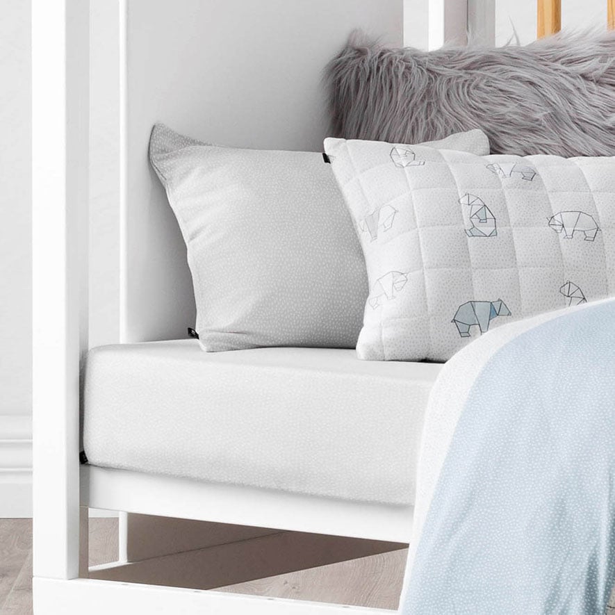 Jersey Combo Sheet Set Cot Blue Adairs