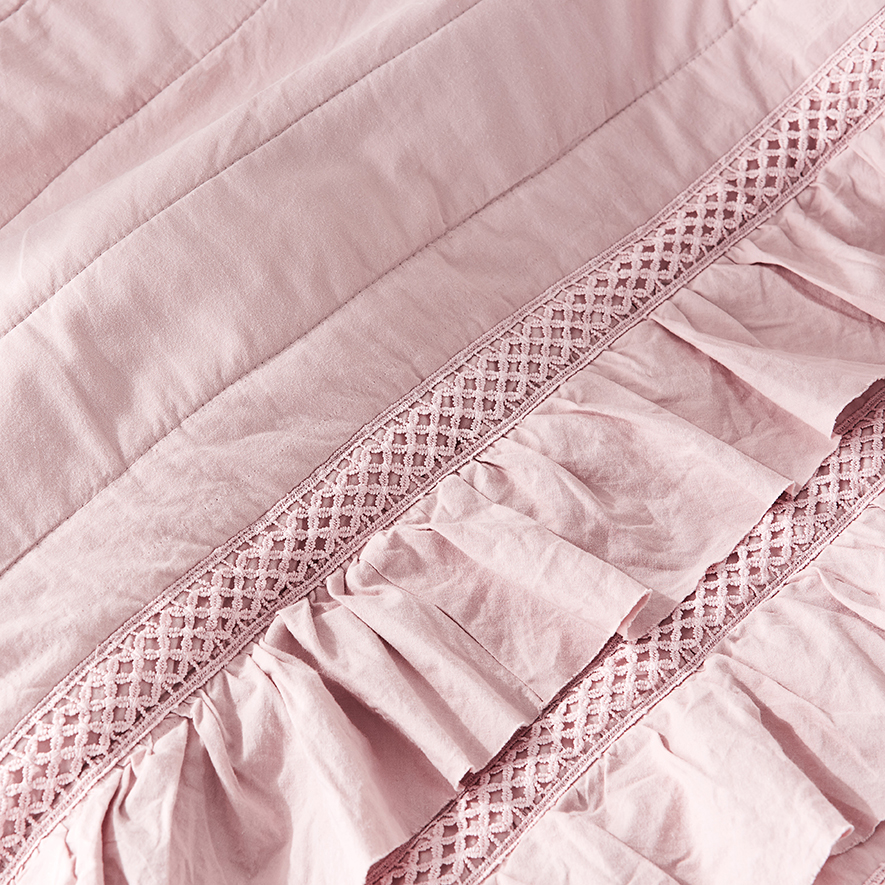 RJL Coverlet Collection Cot Pink Adairs