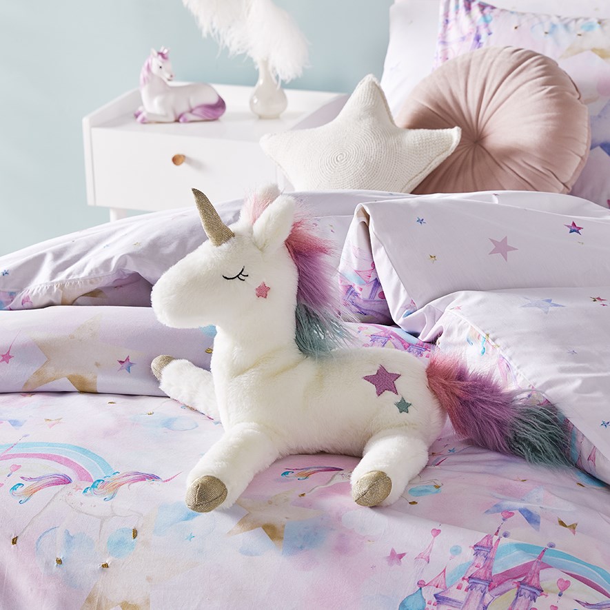Adairs Kids Rainbow Unicorn Toy Adairs