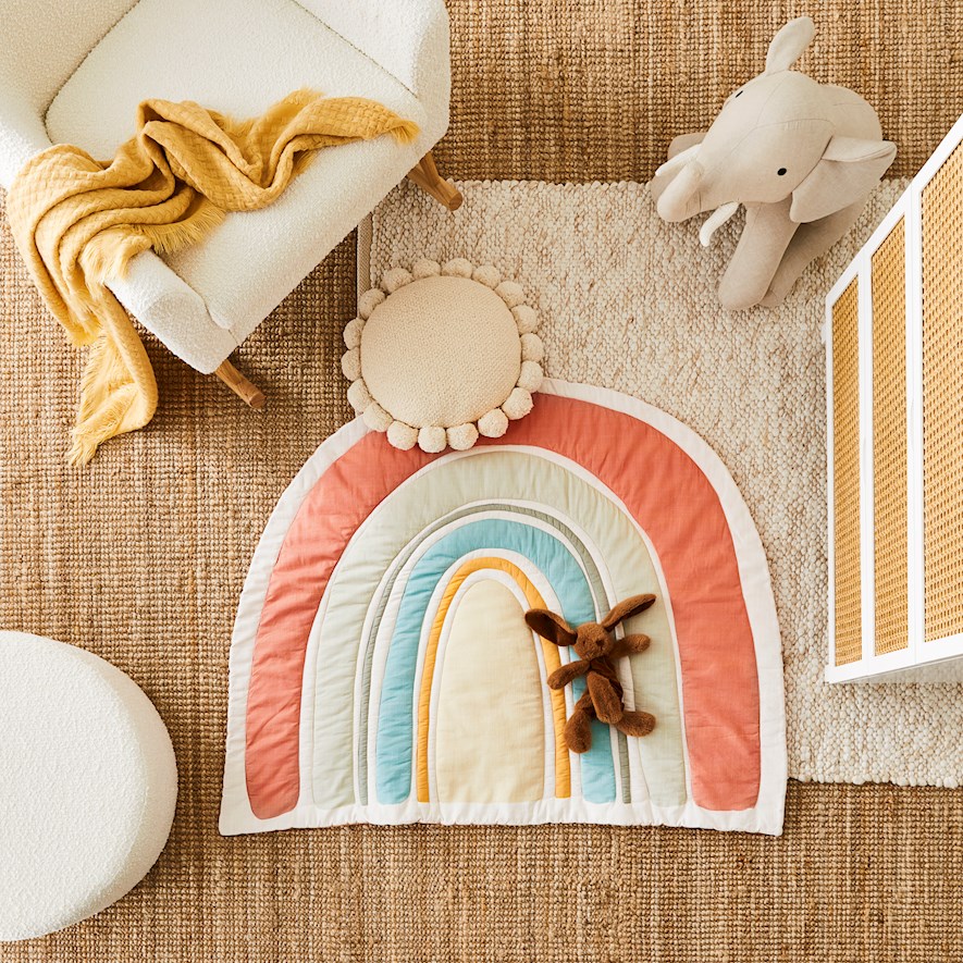 Rainbow baby sales play mat