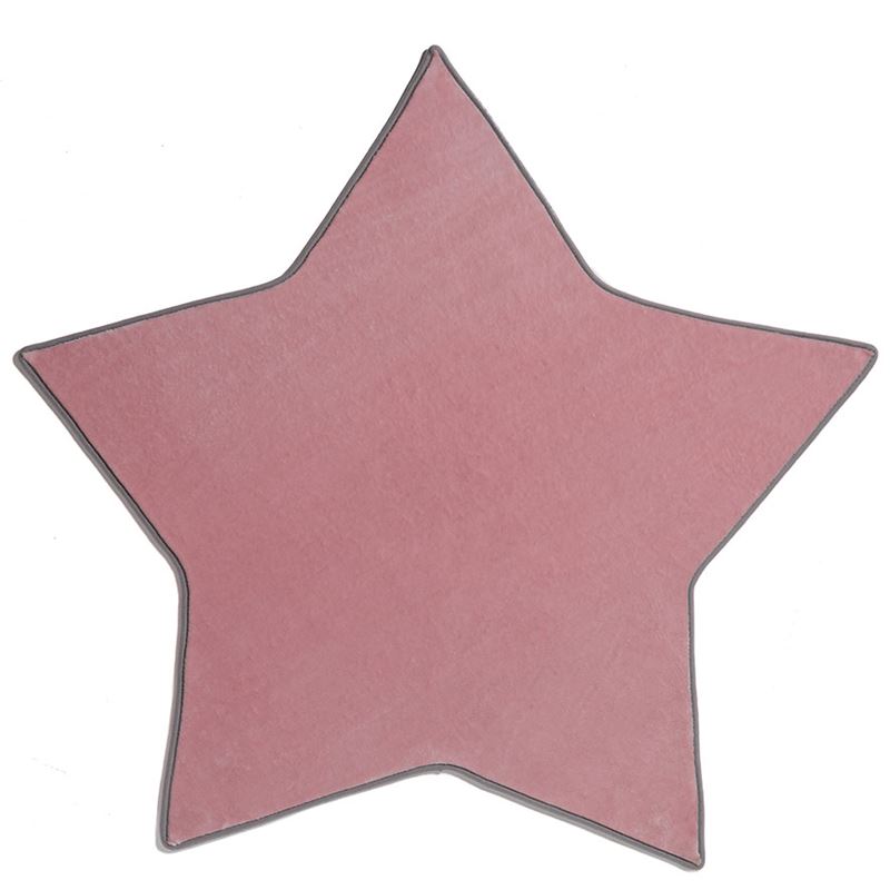 Shaped Floor Rug  Pink Star Shaped