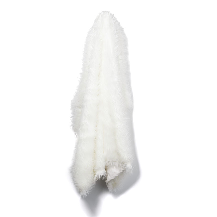 Whistler Faux Fur White Throw Adairs