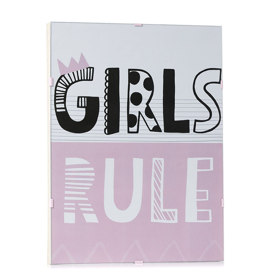 Framed Wall Art Girls Rule Adairs