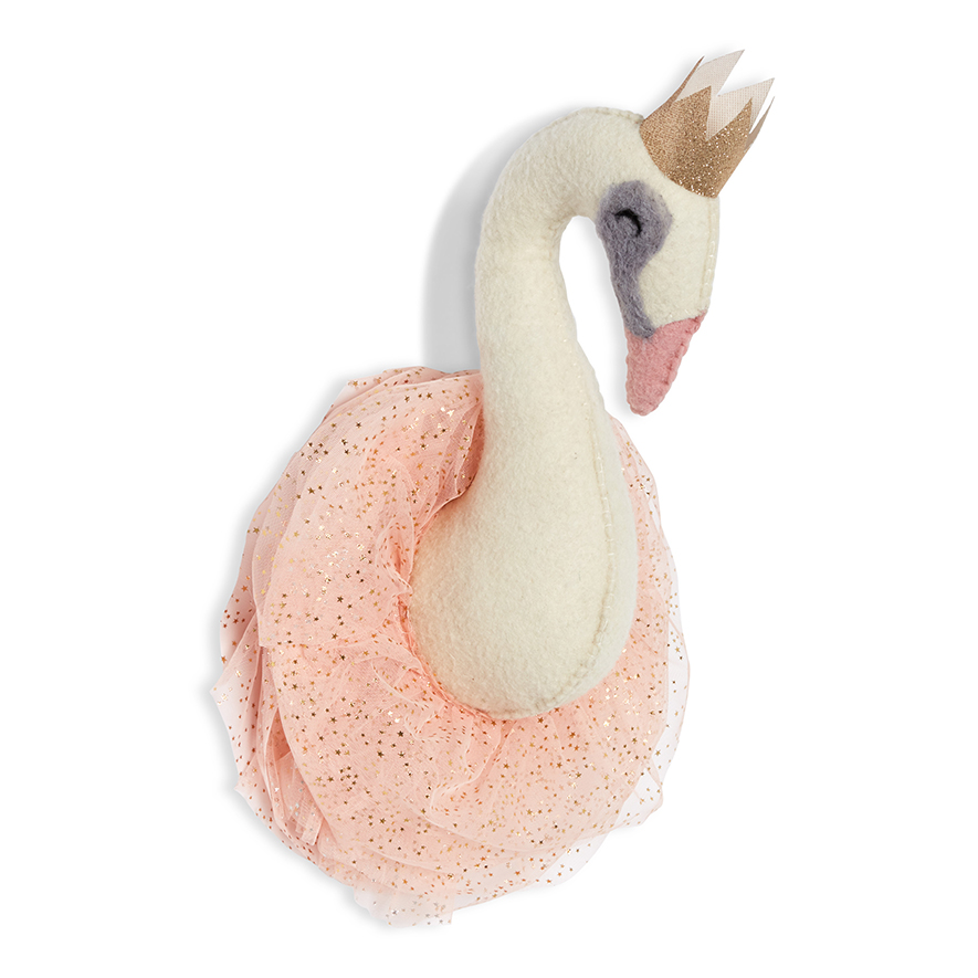 Animal Wall Hanging White/Pink Swan Adairs