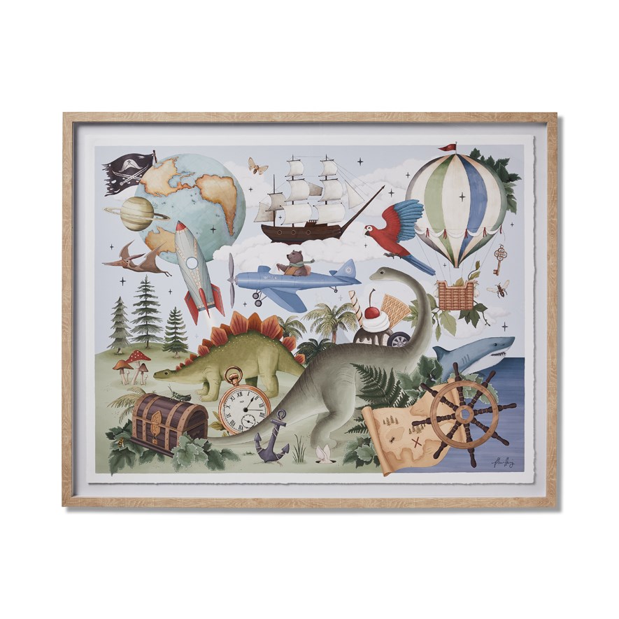 Adairs Kids Fleur Harris Adventureland Wall Art Home & Gifts Adairs