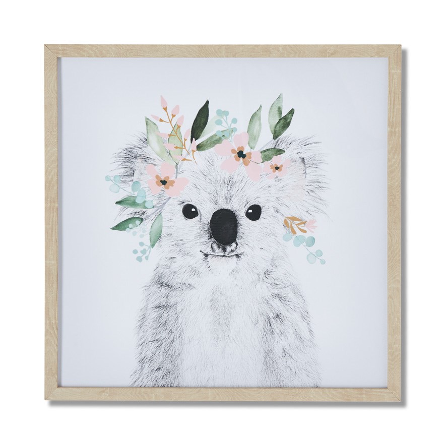 Adairs Kids Heidi Koala Framed Wall Art Adairs