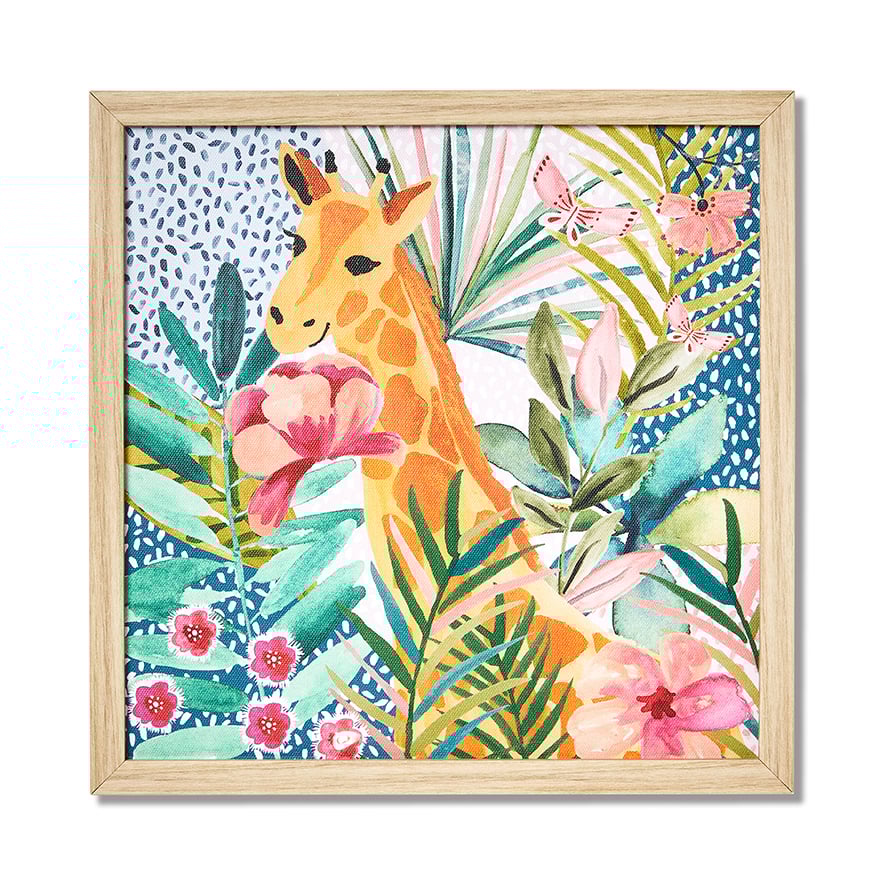 Jungle Giraffe Framed Wall Art Adairs