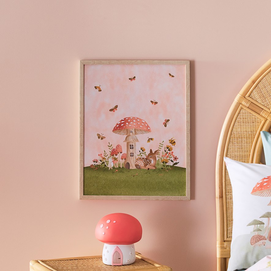 Adairs Kids Toadstool Village Wall Art Adairs