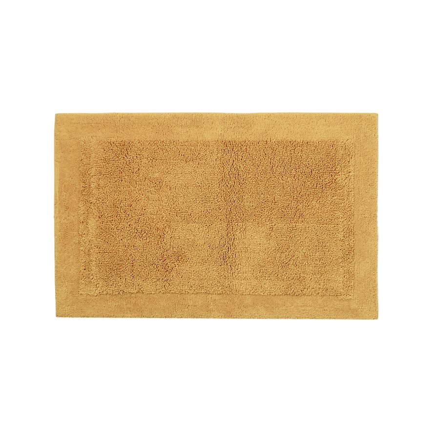 Nicola Mustard Combed Cotton Bath Mat Range Adairs