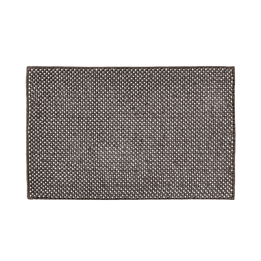 Microplush Bobble Coal Contour & Bath Mat Adairs