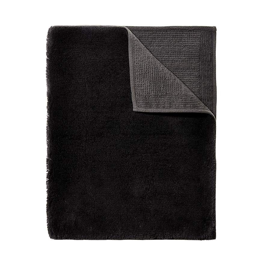 Cotton Bamboo Bath Mat Coal Adairs