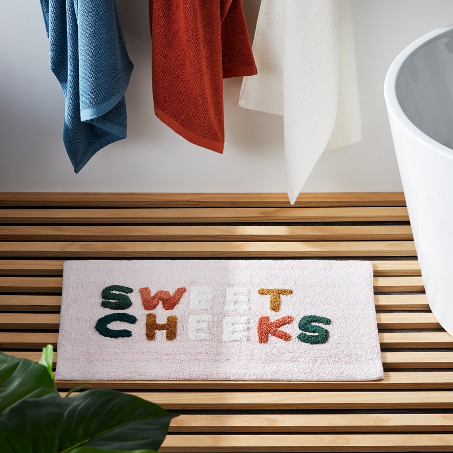Sweet Cheeks Pink & Multi Bath Mat Adairs