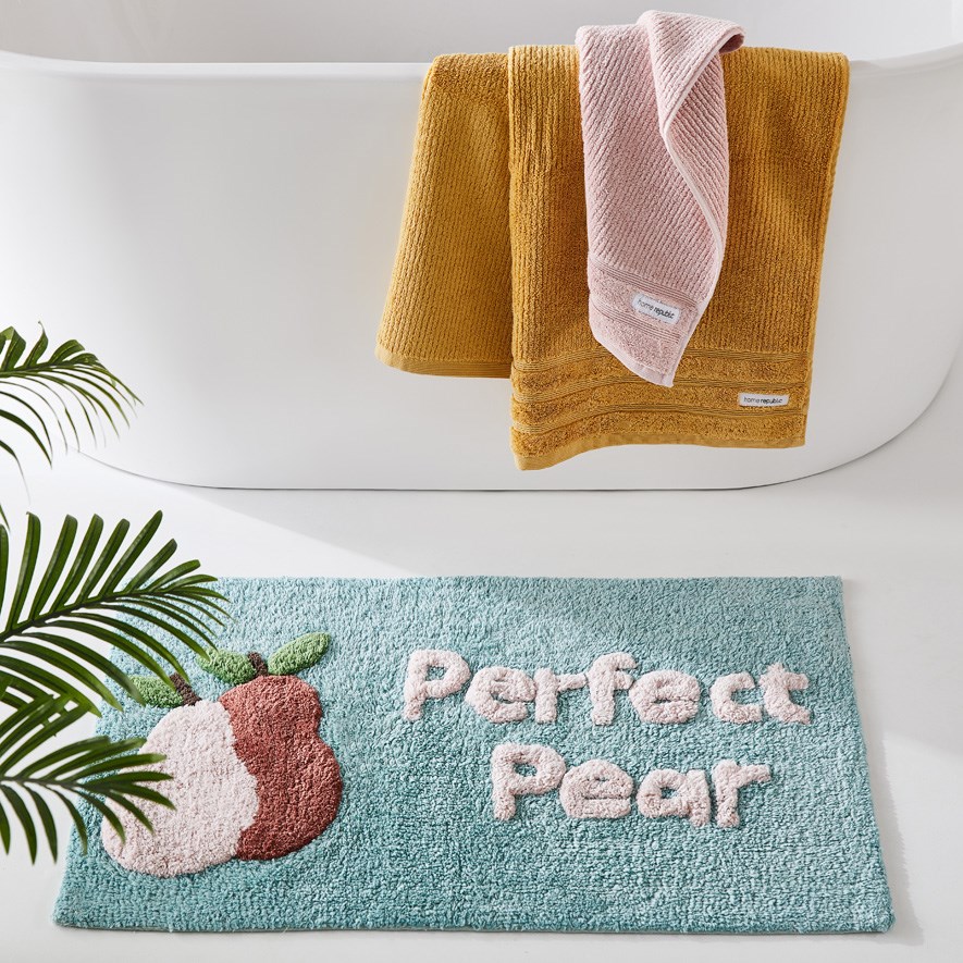 Perfect Pear Soft Sage Bath Mat Adairs