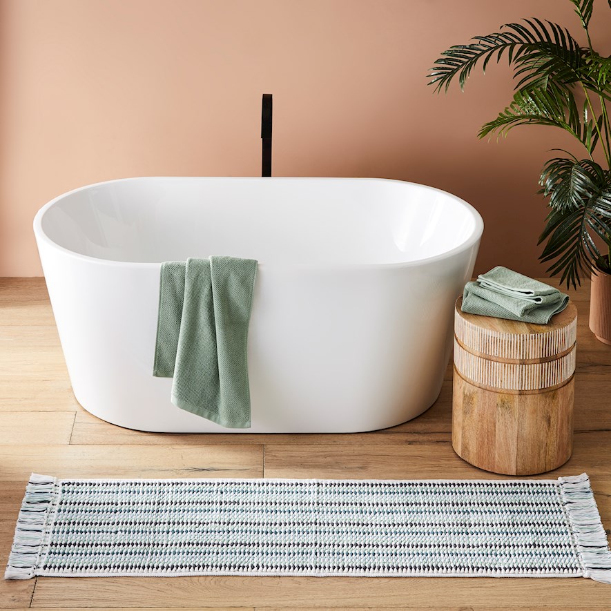 Home Republic Kadikoy Sage Bath Runner Adairs