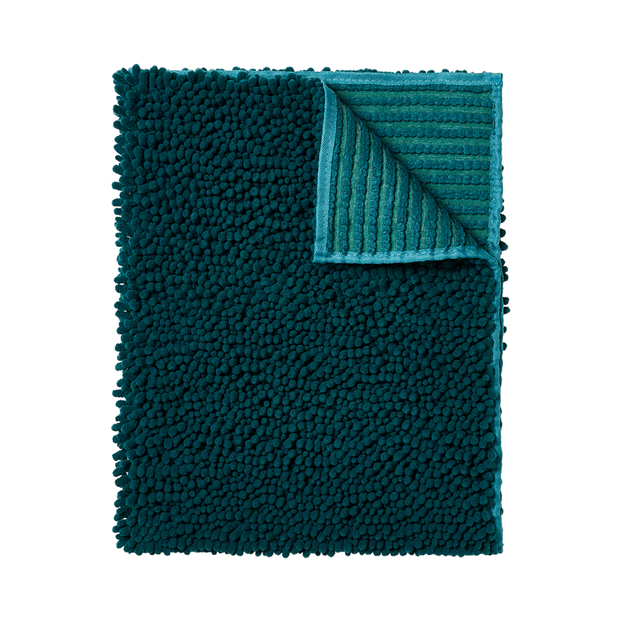 Microplush Deep Green Bobble Bath Mat Adairs