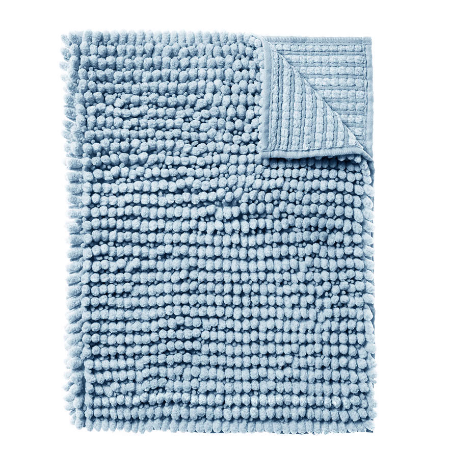 Microplush Bobble Bath Mat Sky Blue Adairs