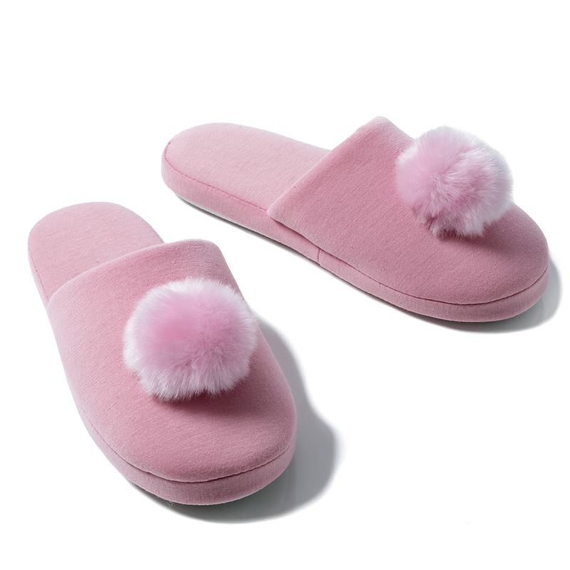Slippers S/M Pink Jetta Jersey