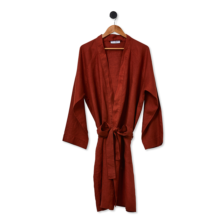 Vintage Washed Linen Sahara Bathrobe | Adairs