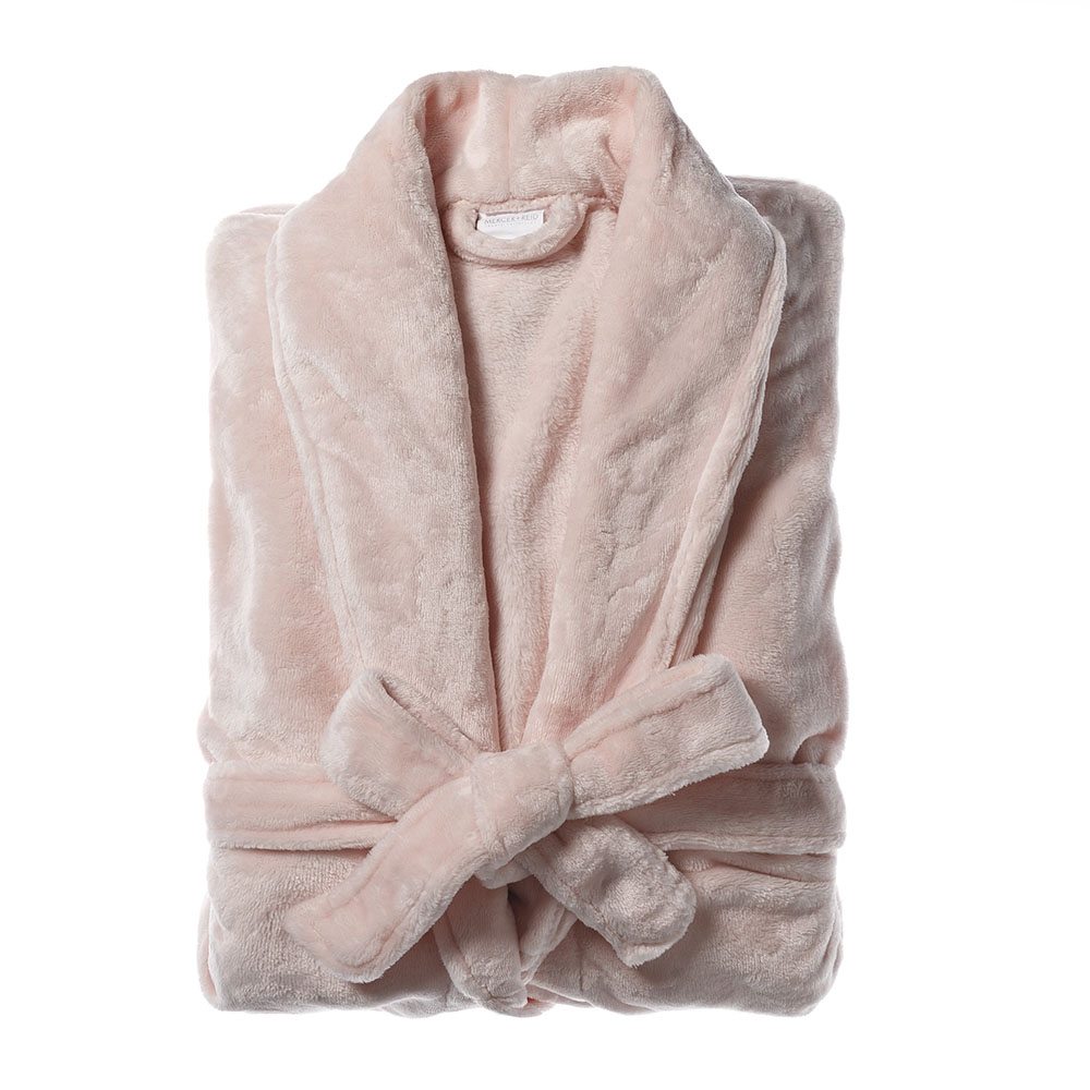 Mercer + Reid Ultra Soft Bathrobe Soft Pink Adairs