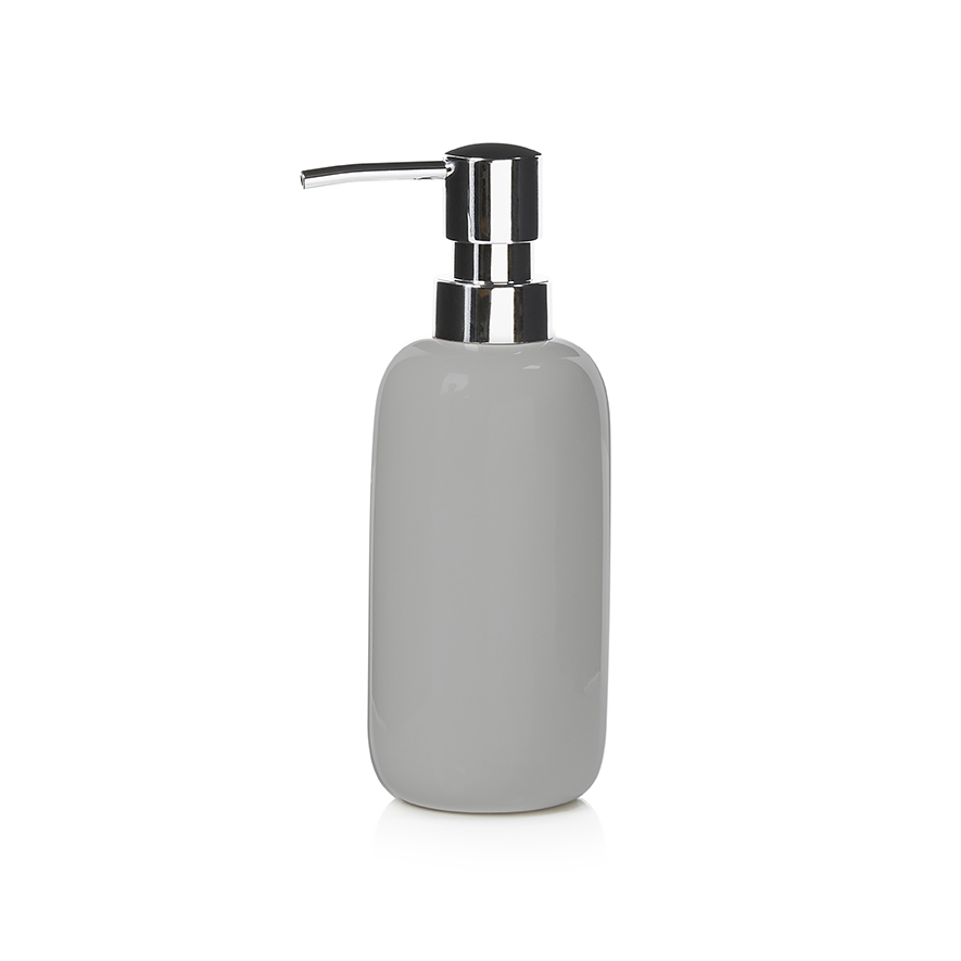 Ollie Bathroom Accessories Grey & Silver Adairs