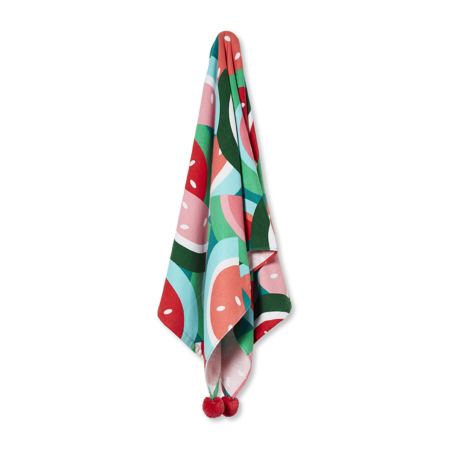 Quick Dry Printed Beach Towel Spliced Melon S17 Adairs