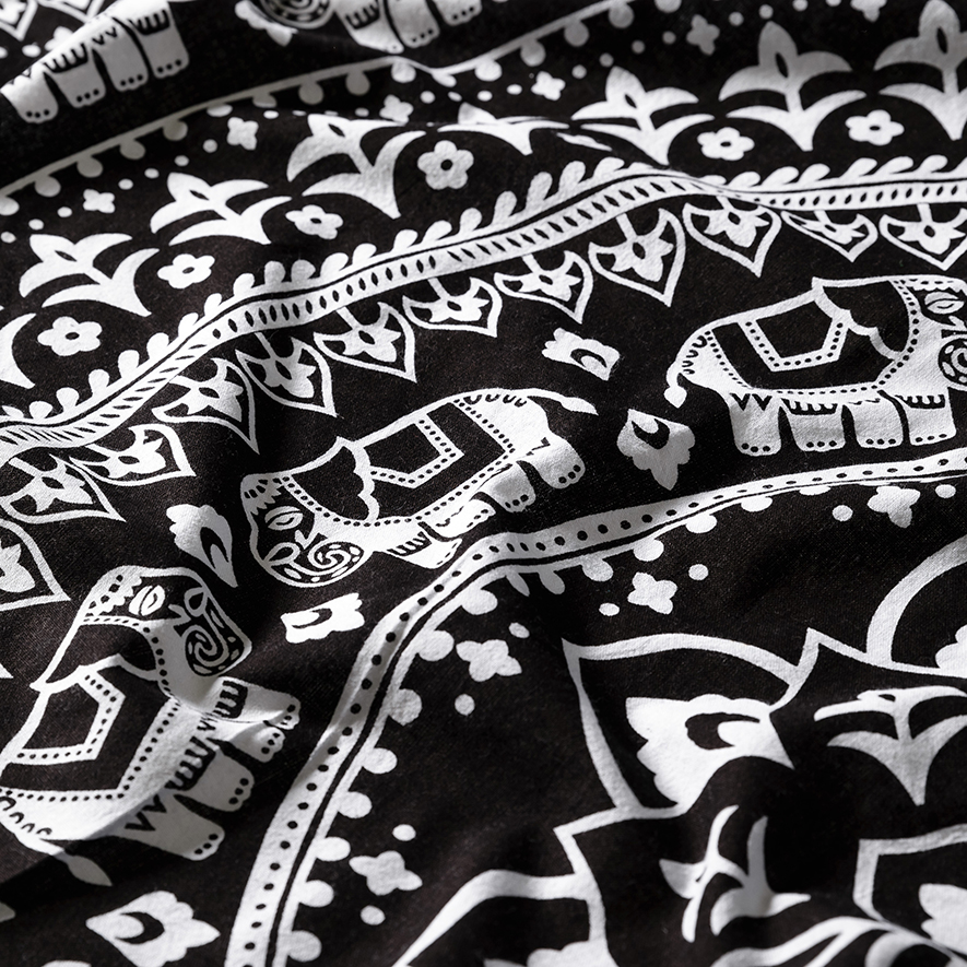 Mandala Circle Beach Blanket 170cm x 170cm Elephants Adairs