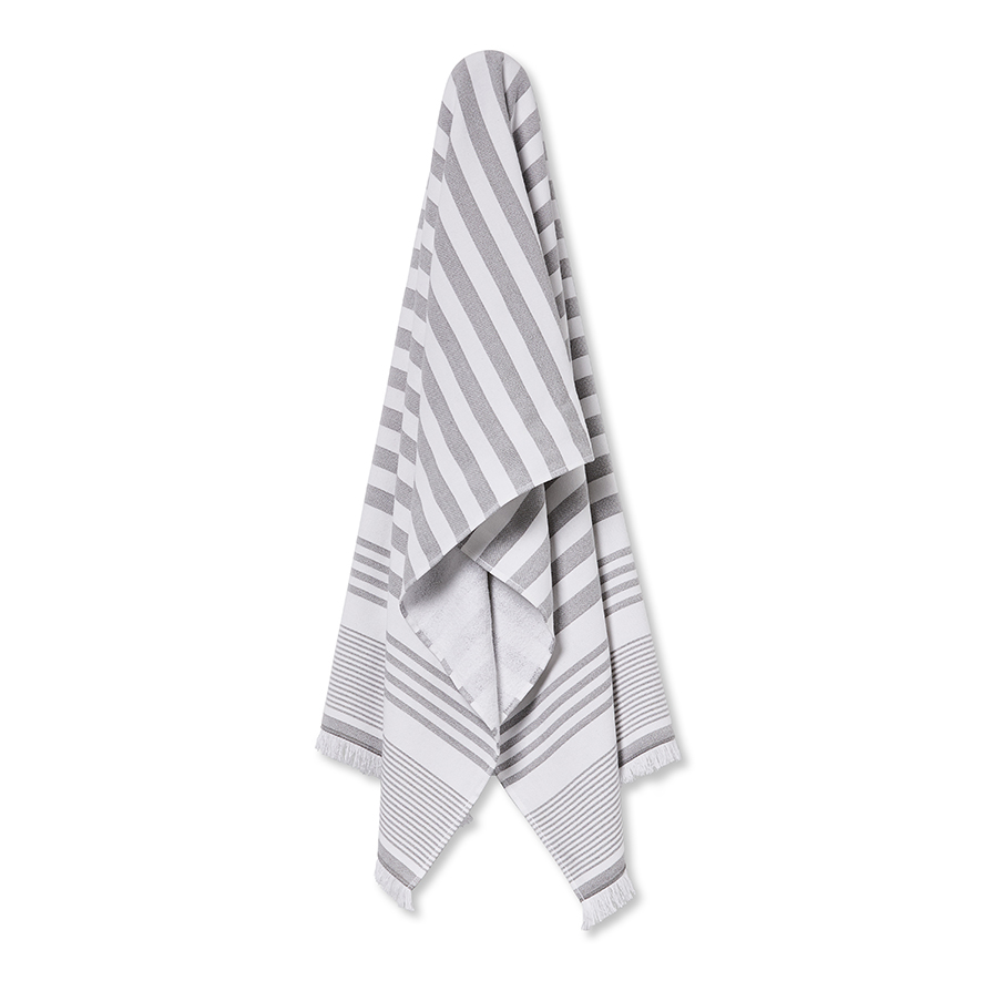 European Grey Beach Towel Adairs