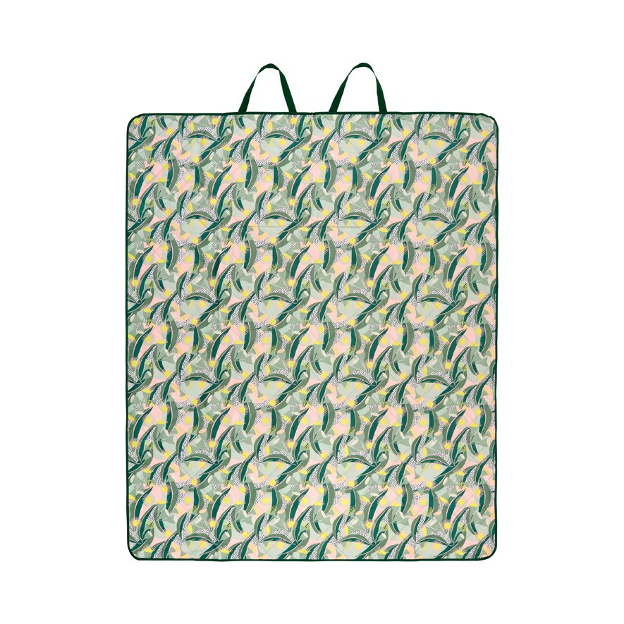 Native Floral Greens Large Picnic Rug Adairs