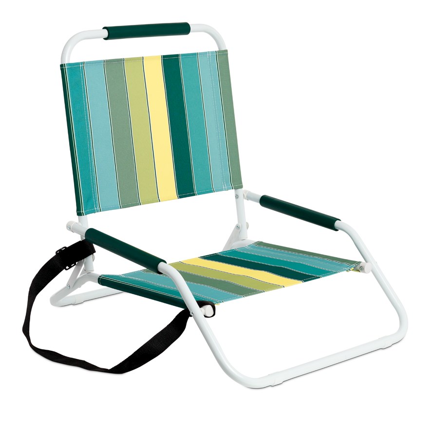 Aruba Stripe Teal Beach Chair Adairs