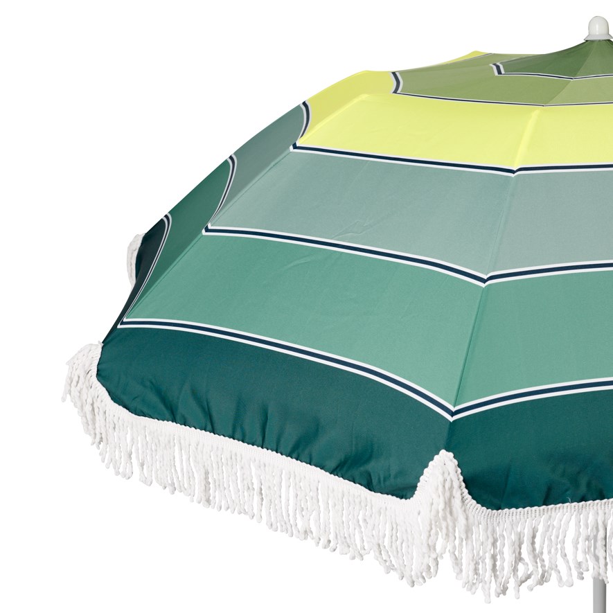 Aruba Stripe Teal Beach Umbrella Adairs